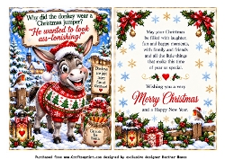 why did the donkey wear a christmas jumper