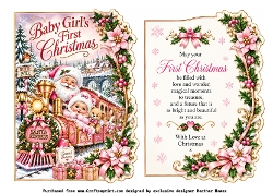baby girls 1st christmas shaped