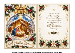 nativity bauble