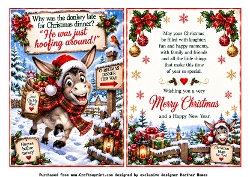 why was the donkey late for christmas dinner?