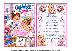 get well soon girl hospital