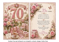 70th female birthday