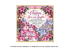 cup1466366_107 - snowfolk advent calendar clock insert