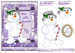 Purple Snowman