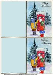 Print Cut and Fold Postbox Kids