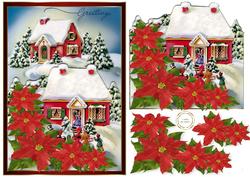 More Poinsettias" No Writing on Roof"