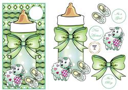 New Baby Bottle Green