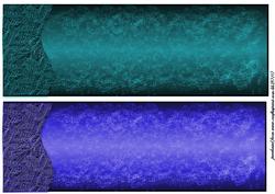 2 Dl Large Card Fronts Blu Green