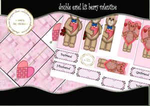 Double Easel Beary Valentine Kit