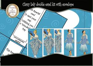 Classy Lady Double Easel Card