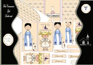 First Holy Communion Girl Double Easel Kit