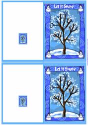 2 to a Sheet Tree and Snowmen Small Cards