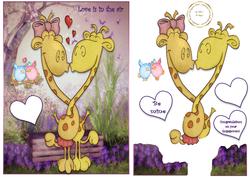 Love is in the Air Giraffes