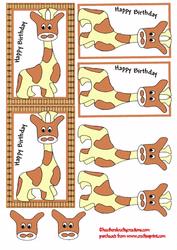 Birthday Giraffe