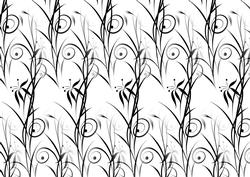 Black and White Flourish