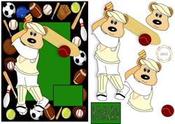 Sporty Cricket Dad Bear
