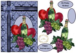 Wine Grapes and Hearts