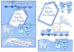 Trains and Bows Easel