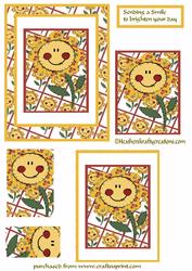 Sending a Smile Card Front and Layers