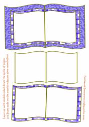 Blank Book Sheet Blue