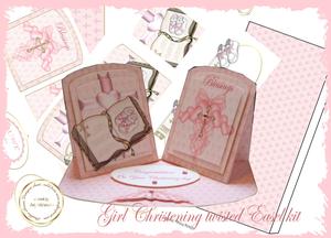 Double Twisted Easel Girl Christening