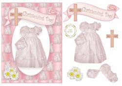 Girl Christening Gown and Bonnet