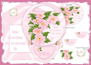 Roses Cut Out Oval Easel Kit