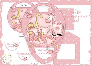 Baby Girl Oval Cut Out Kit