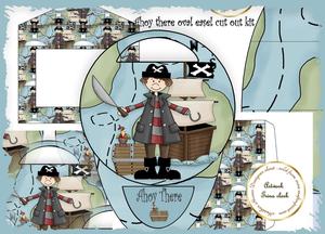 Ahoy There Cut Out Oval Easel Kit