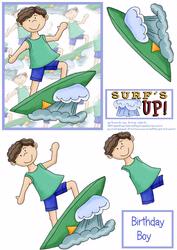 Surfs Up Birthday Topper Sheet