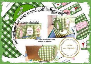 Wrap Around Ladies Golf Card Kit