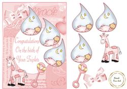 Triplets Girls Congratulations