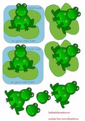 Frog Good Luck in Your New Pad