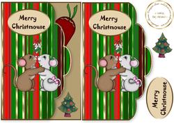 Merry Christmouse Scalloped 1