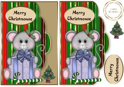 Christmas Mouse 2 Scalloped