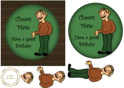 Cheers Button Badge General
