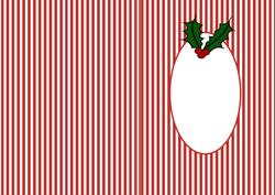 Insert Red and White Santa Delight