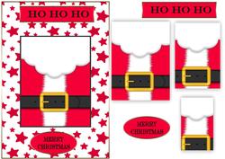 Santa Suit Pyramid Card Front