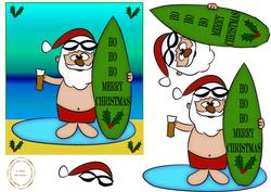 Surfing Santa