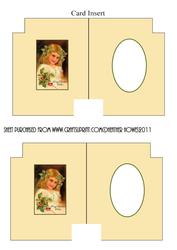 Vintage Girl Insert
