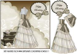Elegant Scalloped Birthday Girl
