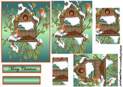 Birdhouse Christmas Pyramid