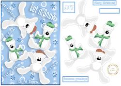 Tumbling Snow Bears