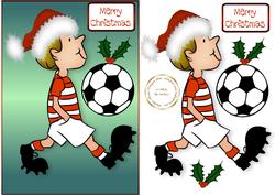 Red Footie Christmas