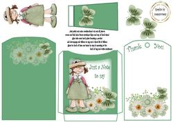 Floral Thank You Pocket Tag Card