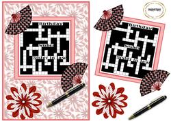 Sister in Law Crossword Card