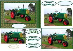 Painted Vintage Tractor