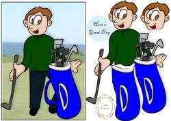 Golfing George