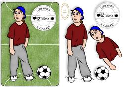12 Today Boy Card Footie