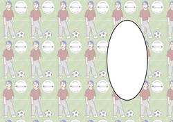 12 Today Boy Card Footie Insert